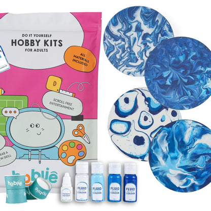 DIY Fluid Art Coaster Painting Kit for Adults